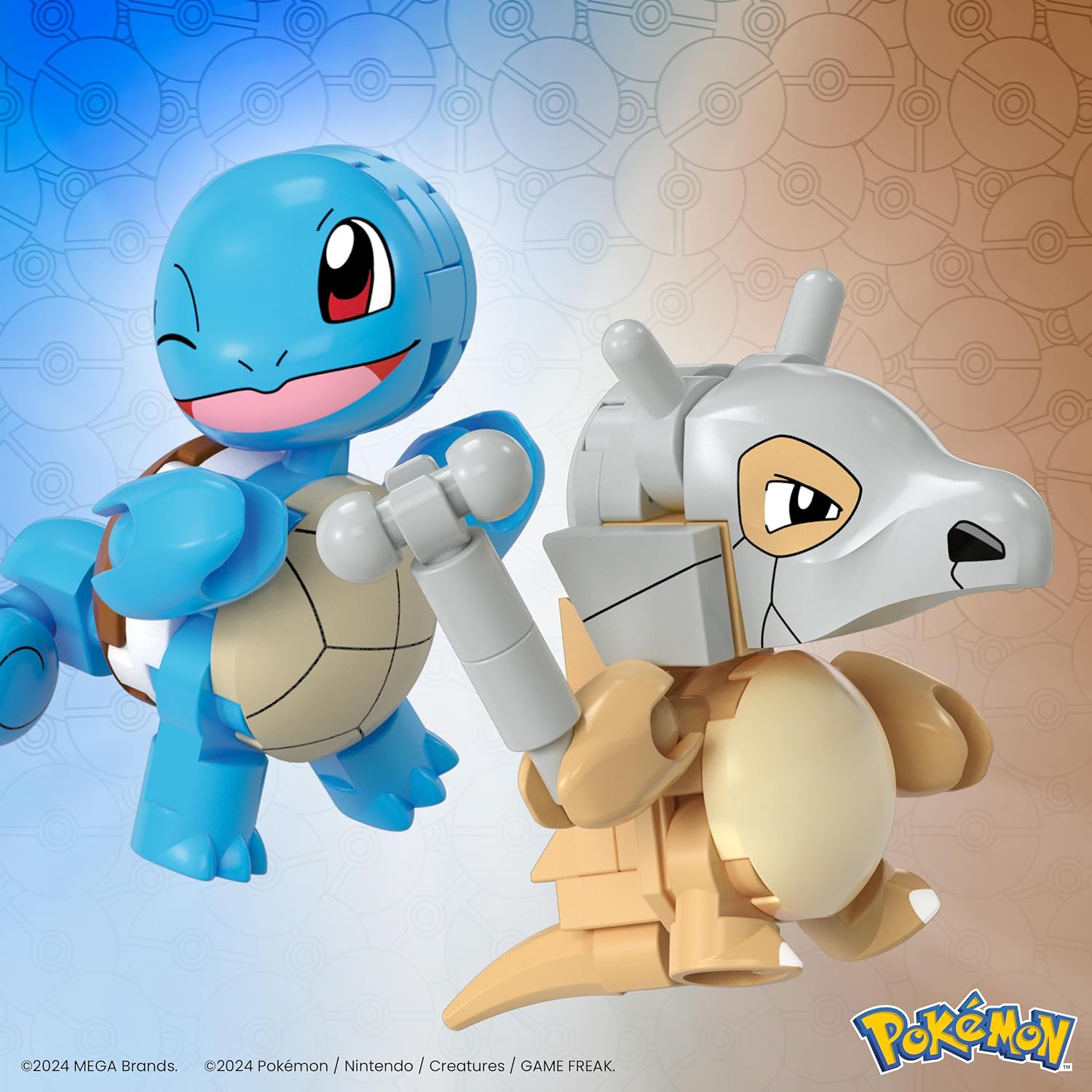 Mattel - Mega Pokemon , Squirtle & Cubone Σετ των δύο HXP15 (HXP11)