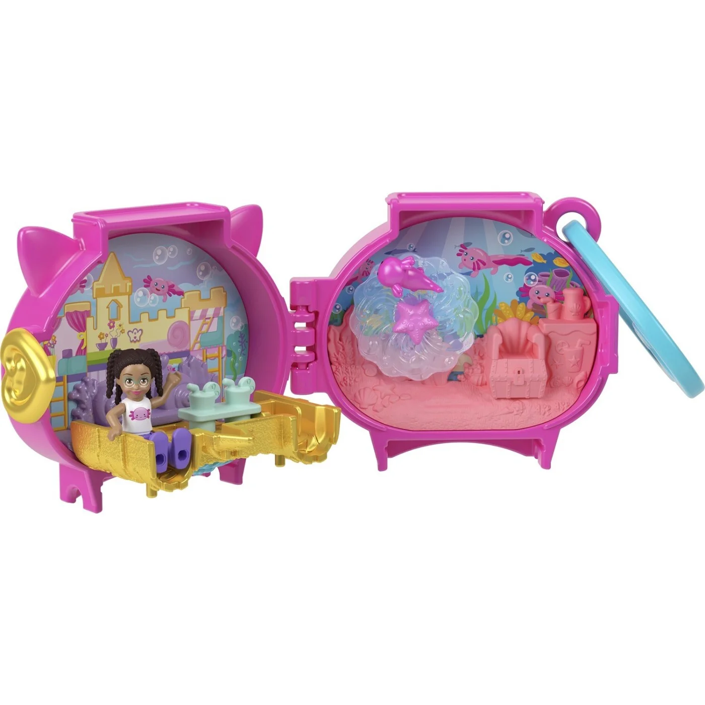 Mattel Polly Pocket - Σετάκια Με Ζωάκια Axolotl HXX22 (GYV99)