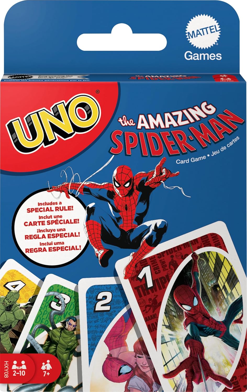 Mattel - Επιτραπέζιο, UNO The Amazing Spider-Man HXY08