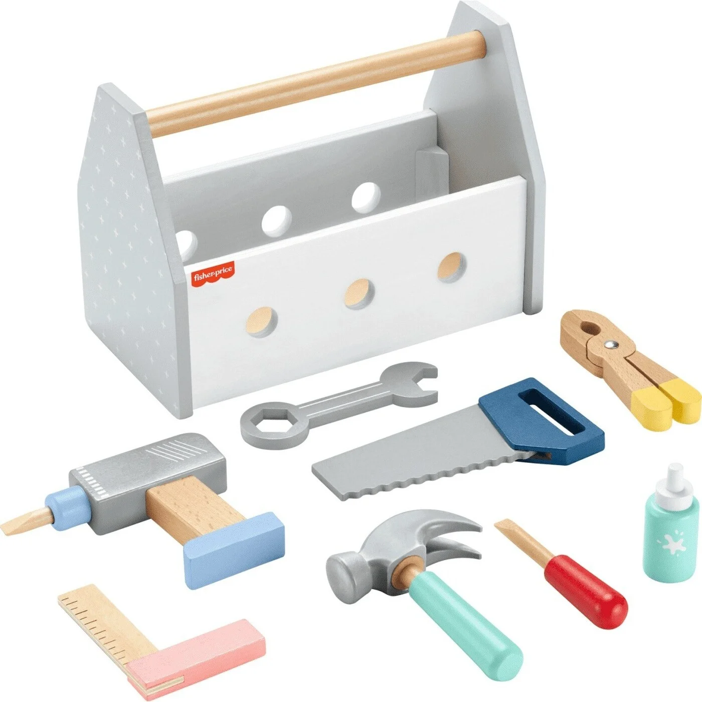 Fisher-Price - Ξύλινη Θήκη Με Εργαλεία Wooden Tool Box Set HYG50