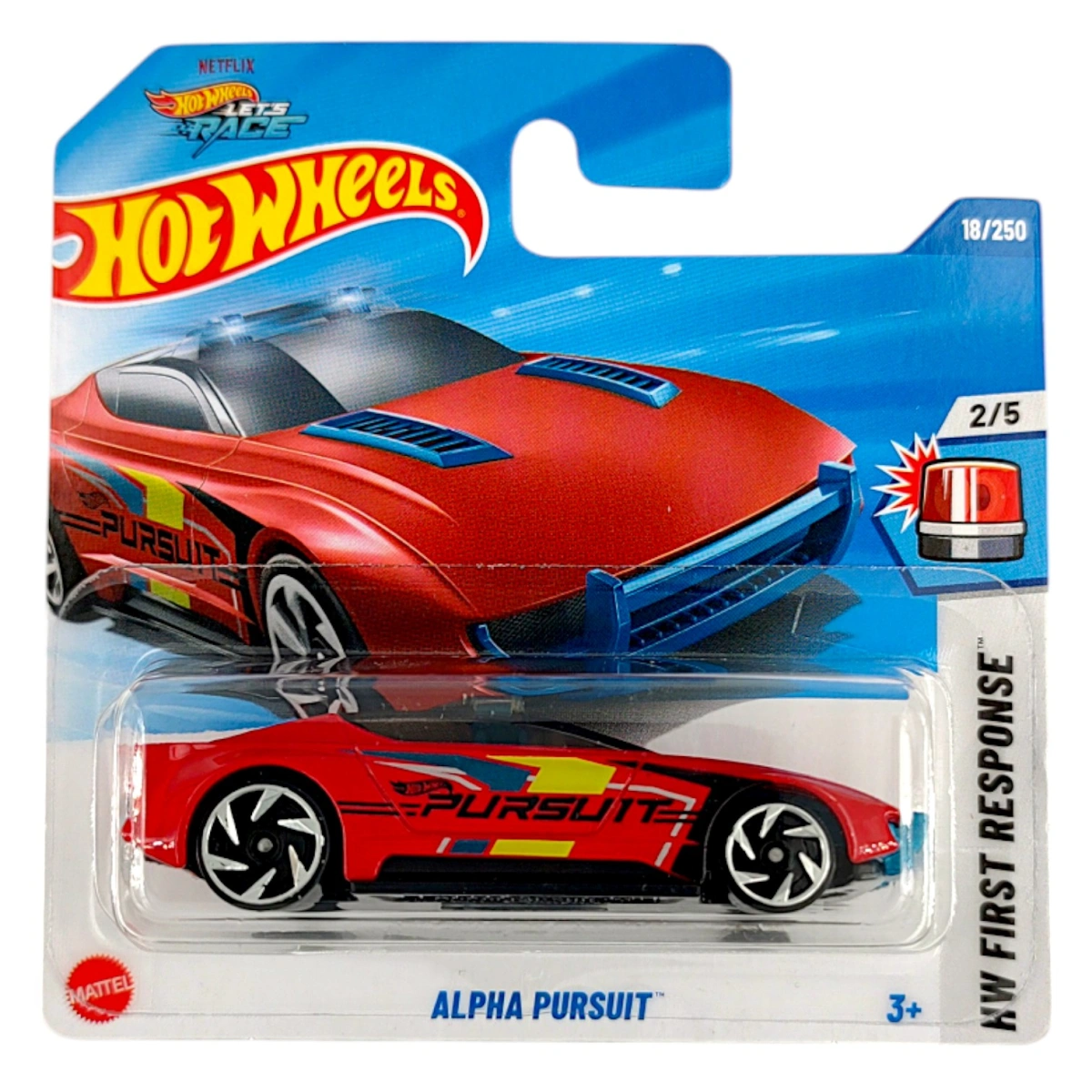 Mattel Hot Wheels - Αυτοκινητάκι HW First Response, Alpha Pursuit (2/5) HYX49 (5785)