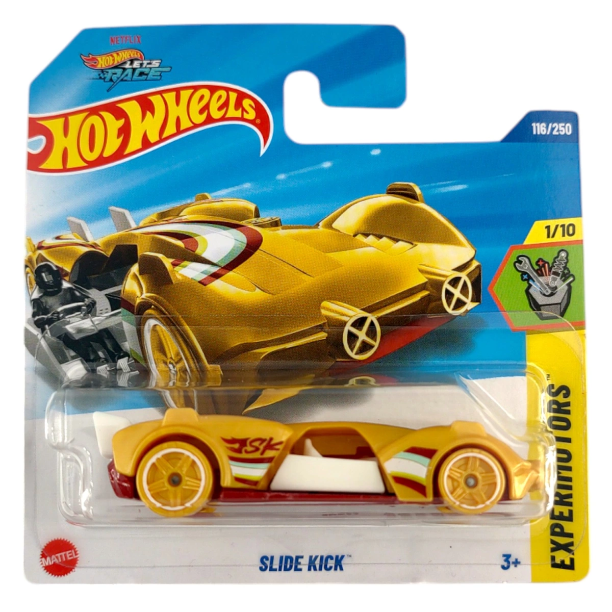 Mattel Hot Wheels - Αυτοκινητάκι HW Experimotors , Slide Kick (1/10) HYY57 (5785)
