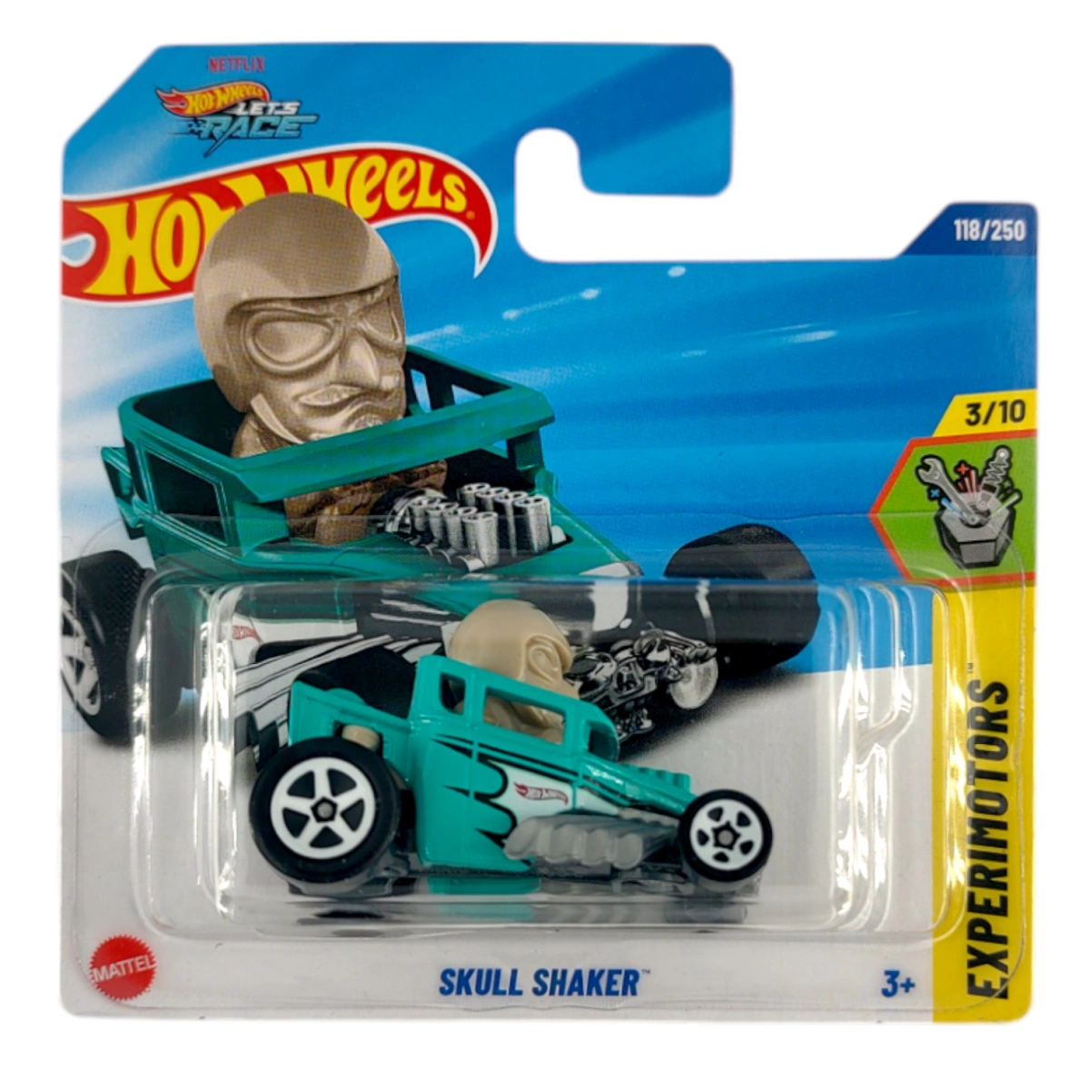 Mattel Hot Wheels - Αυτοκινητάκι HW Experimotors , Skull Shaker (3/10) HYY59 (5785)