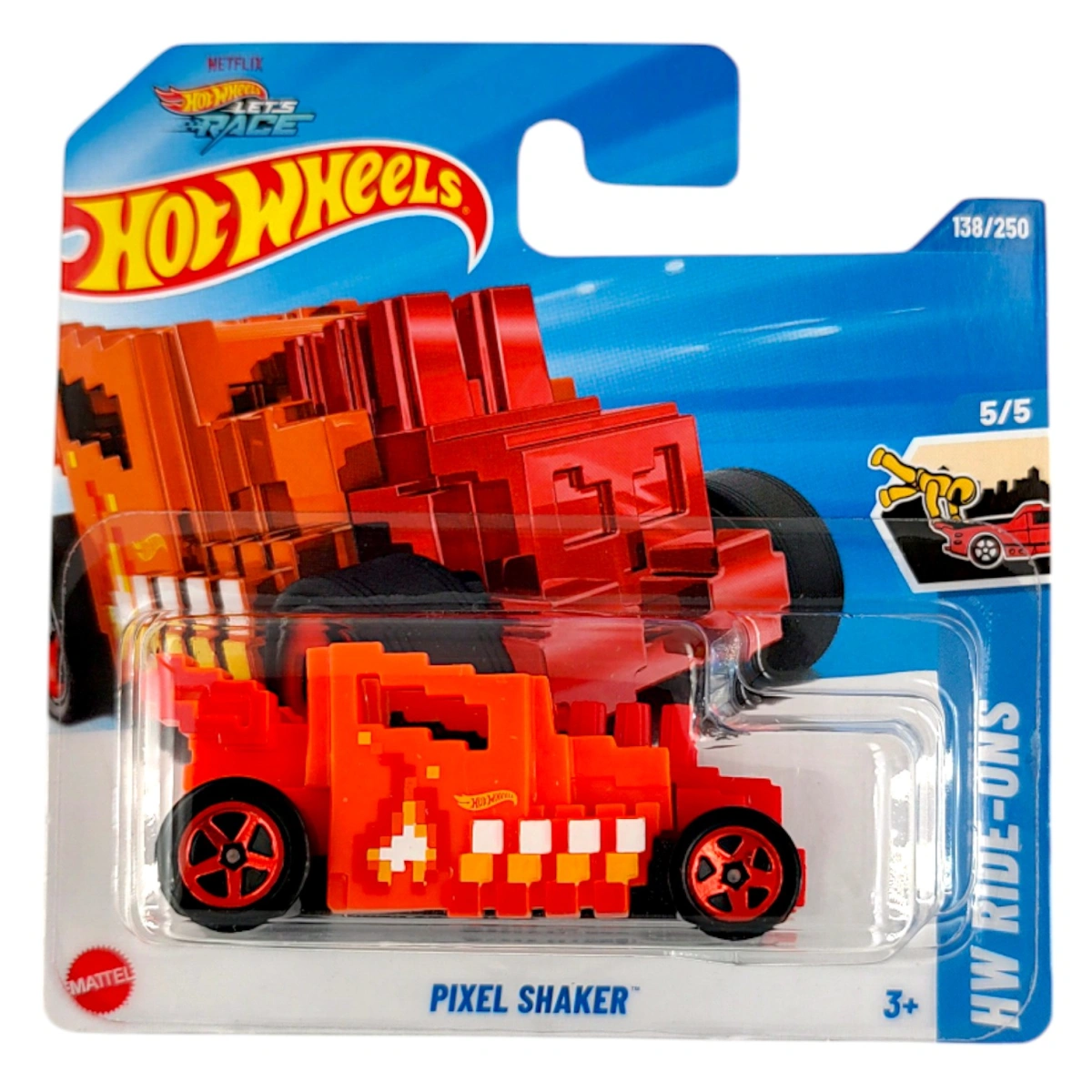 Mattel Hot Wheels - Αυτοκινητάκι HW Ride-Ons, Pixel Shaker (5/5) HYY77 (5785)
