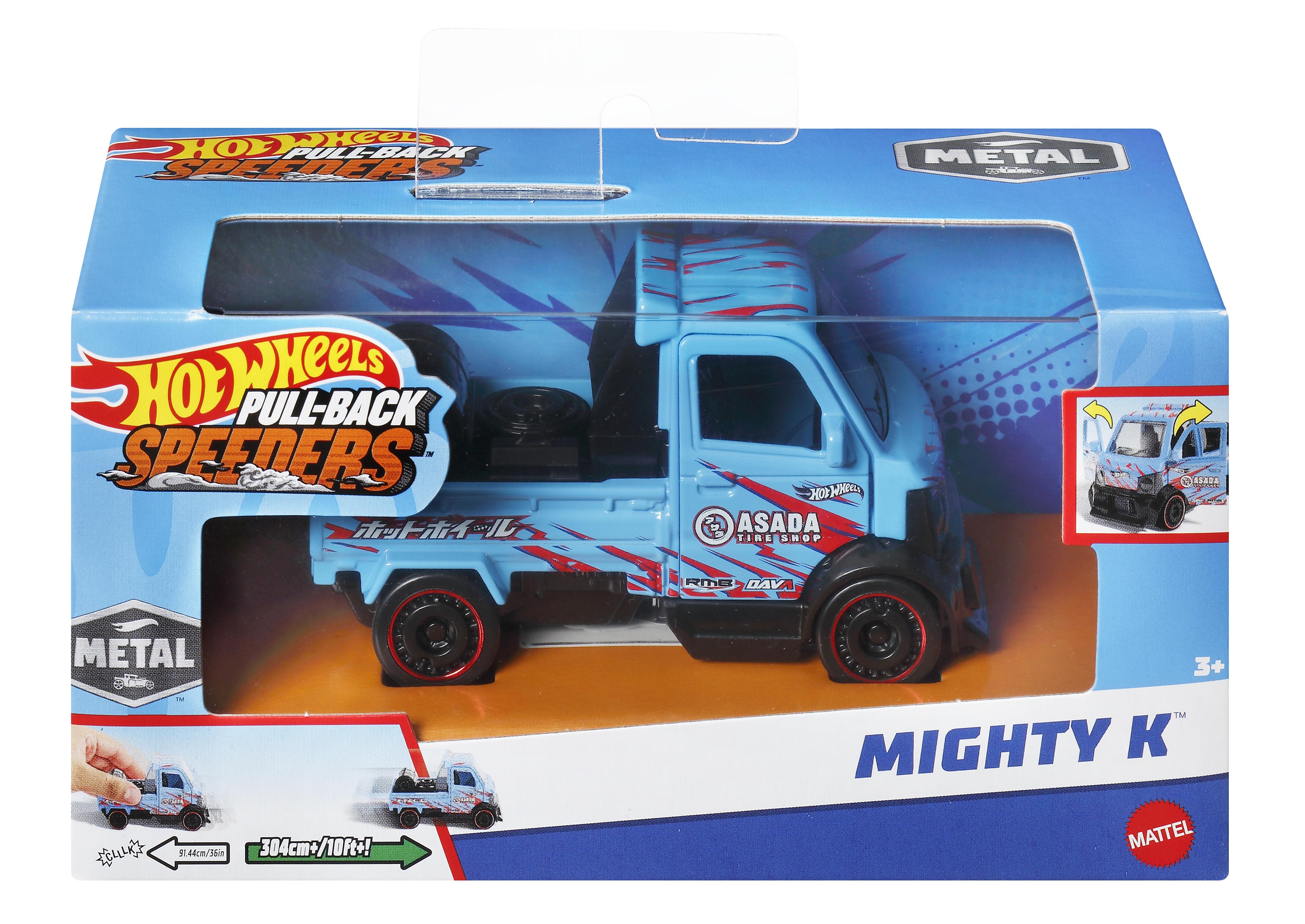 Mattel Hot Wheels - Pull-Back Speeders, Mighty K HPR77 (HPR70/HPT04)