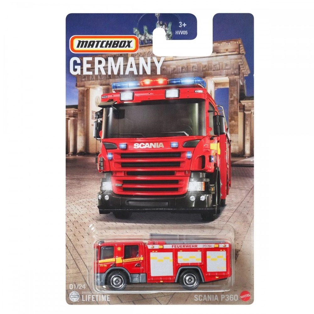 Mattel Matchbox - Αυτοκινητάκι Γερμανικό Μοντέλο, Scania P360 (1/24) HVV24 (HVV05)