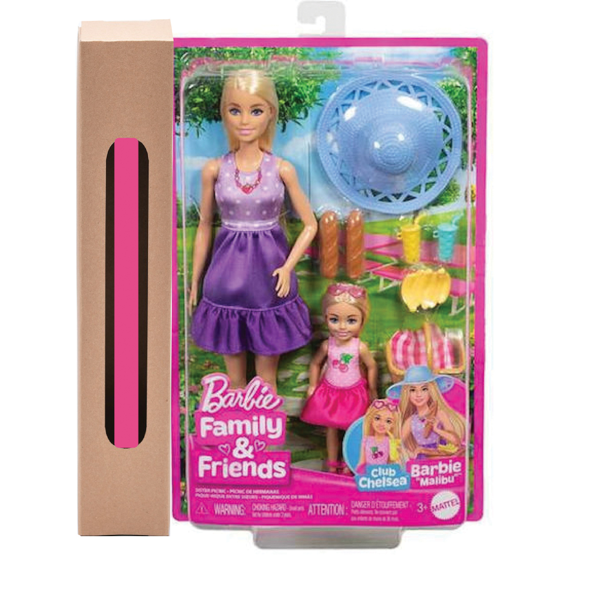 Παιχνιδολαμπάδα Mattel Barbie - Family & Friends Κούκλες Barbie & Chelsea Πικ Νικ JBF43
