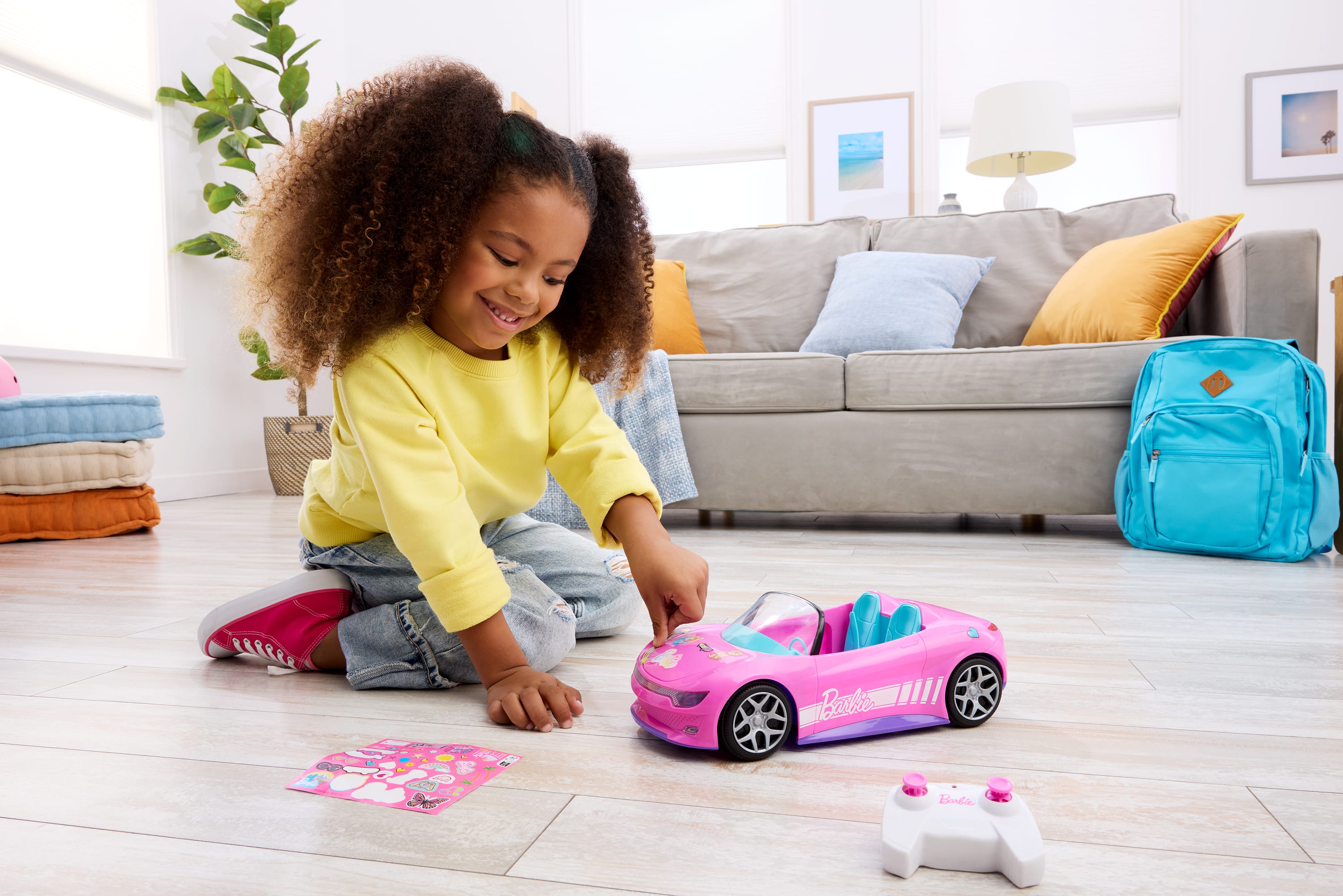 Mattel Barbie - Hot Wheels Rc Barbie Convertible Ροζ Κάμπριο Τηλεκατευθυνόμενο JBH05