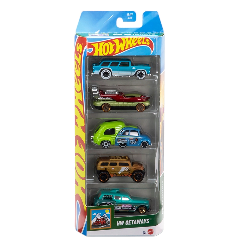 Mattel Hot Wheels – Αυτοκινητάκια 1:64 Σετ Των 5, HW Getaways Set 5 JBJ77 (01806)