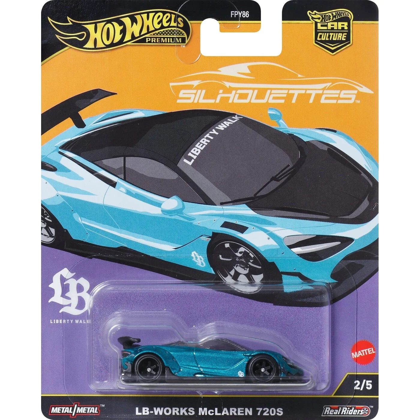 Mattel Hot Wheels – Car Culture Series, Lb-Works Mclaren 720S (2/5) JBK47 (FPY86)