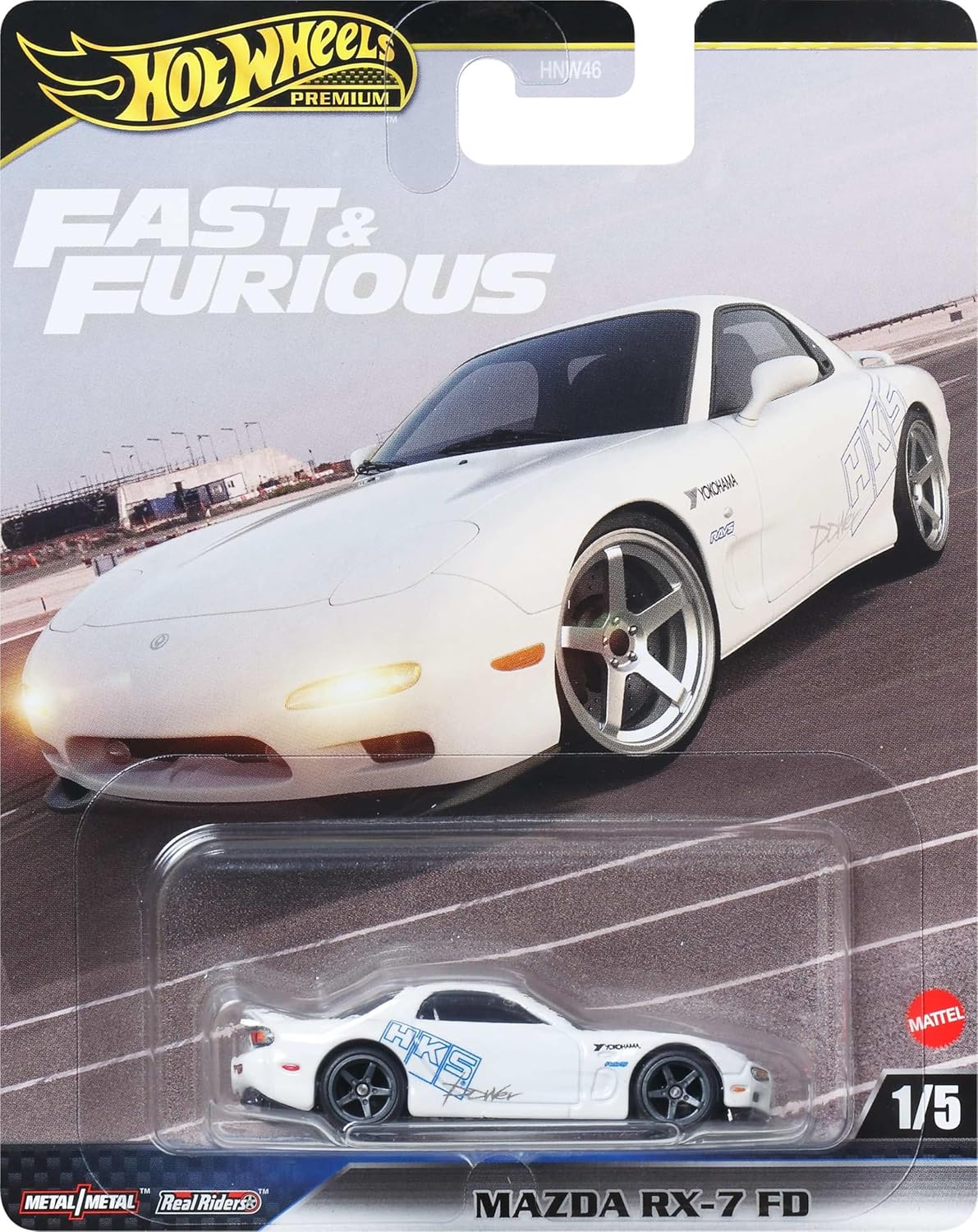 Mattel Hot Wheels - Fast And Furious, Mazda RX-7 FD 1/5 JBL93 (HNW46) Mattel Hot Wheels - Fast And Furious, Mazda RX-7 FD 1/5 JBL93 (HNW46)
