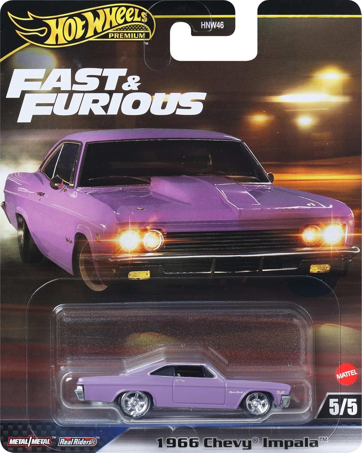 Mattel Hot Wheels - Fast And Furious, 1966 Chevy Impala 5/5 JBL95 (HNW46) Mattel Hot Wheels - Fast And Furious, 1966 Chevy Impala 5/5 JBL95 (HNW46)