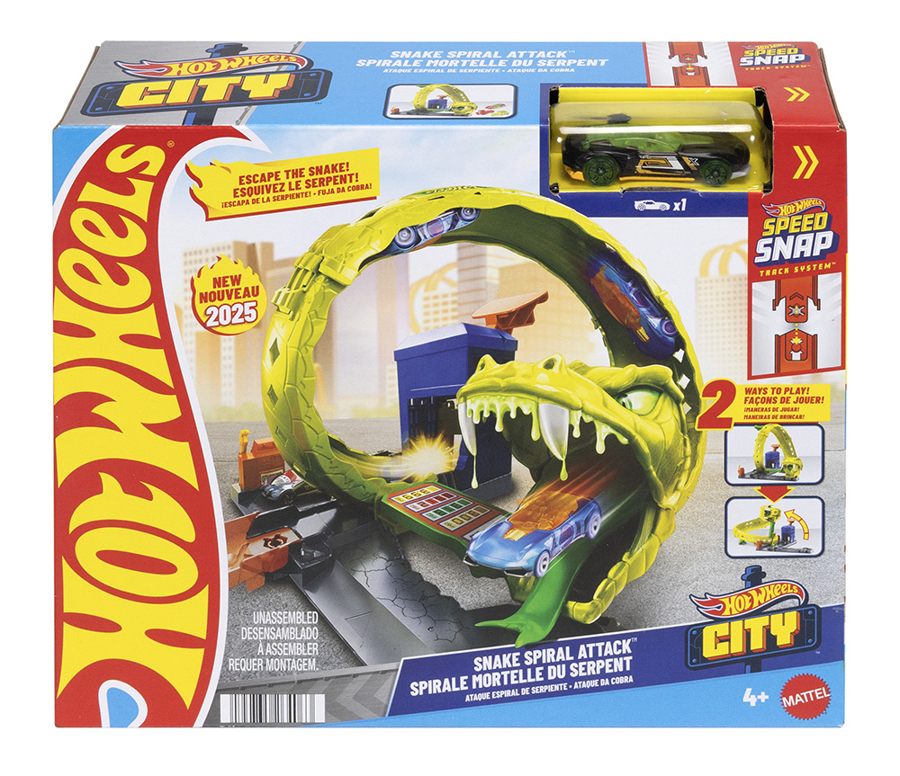 Mattel - Hot Wheels City, Snake Spiral Attack JBM63