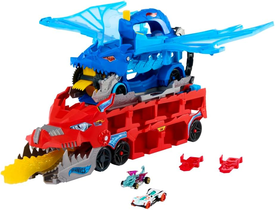 Παιχνιδολαμπάδα Mattel - Hot Wheels City, Ultimate Dual Dragon JBM72