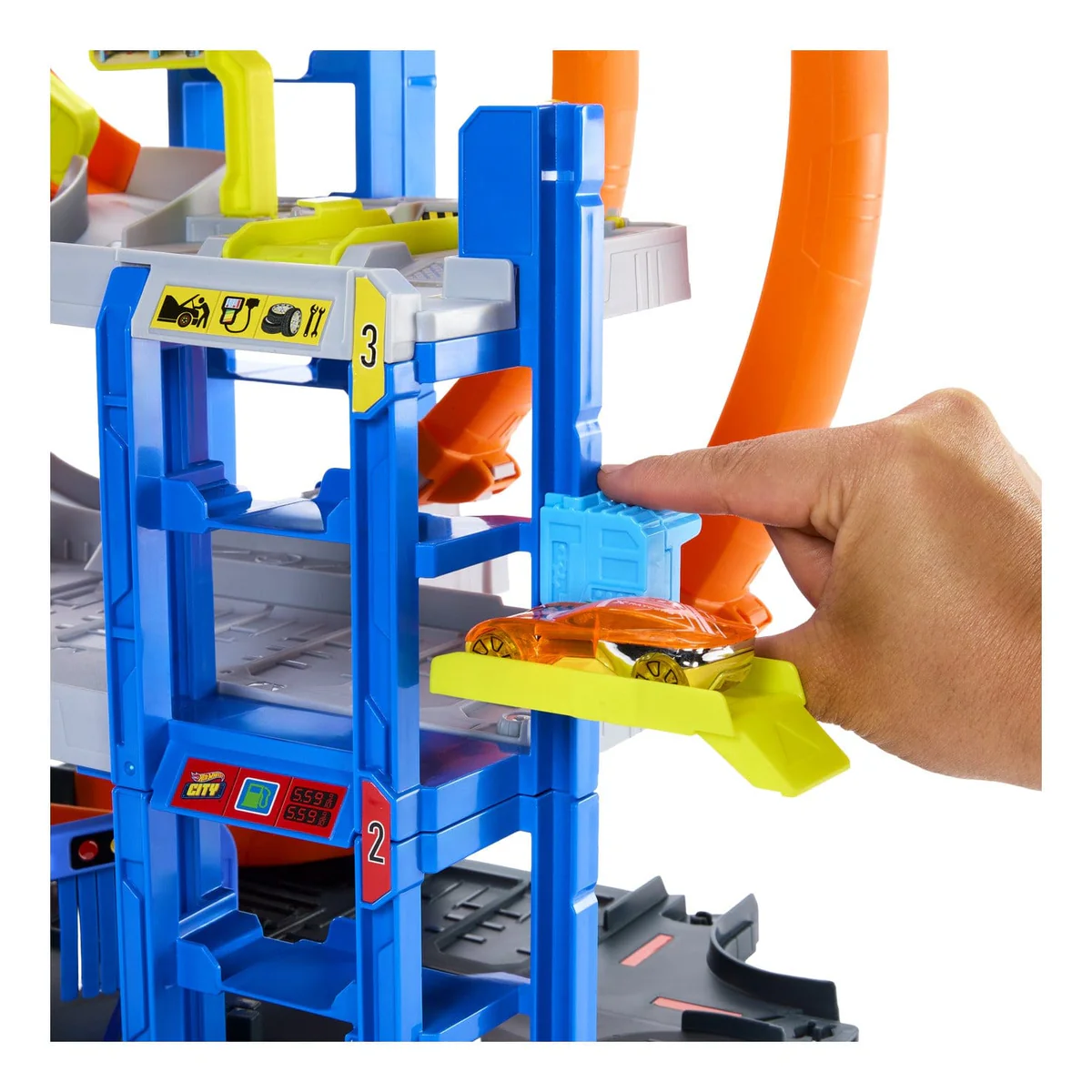 Mattel Hot Wheels - City, Mega Loop Garage JBM74