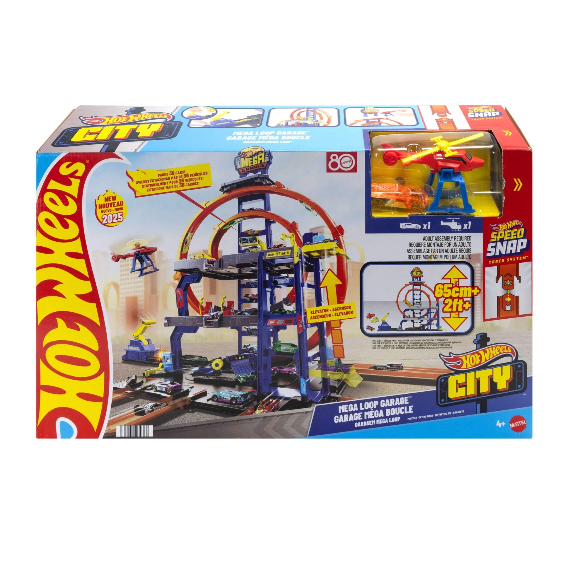 Mattel Hot Wheels - City, Mega Loop Garage JBM74