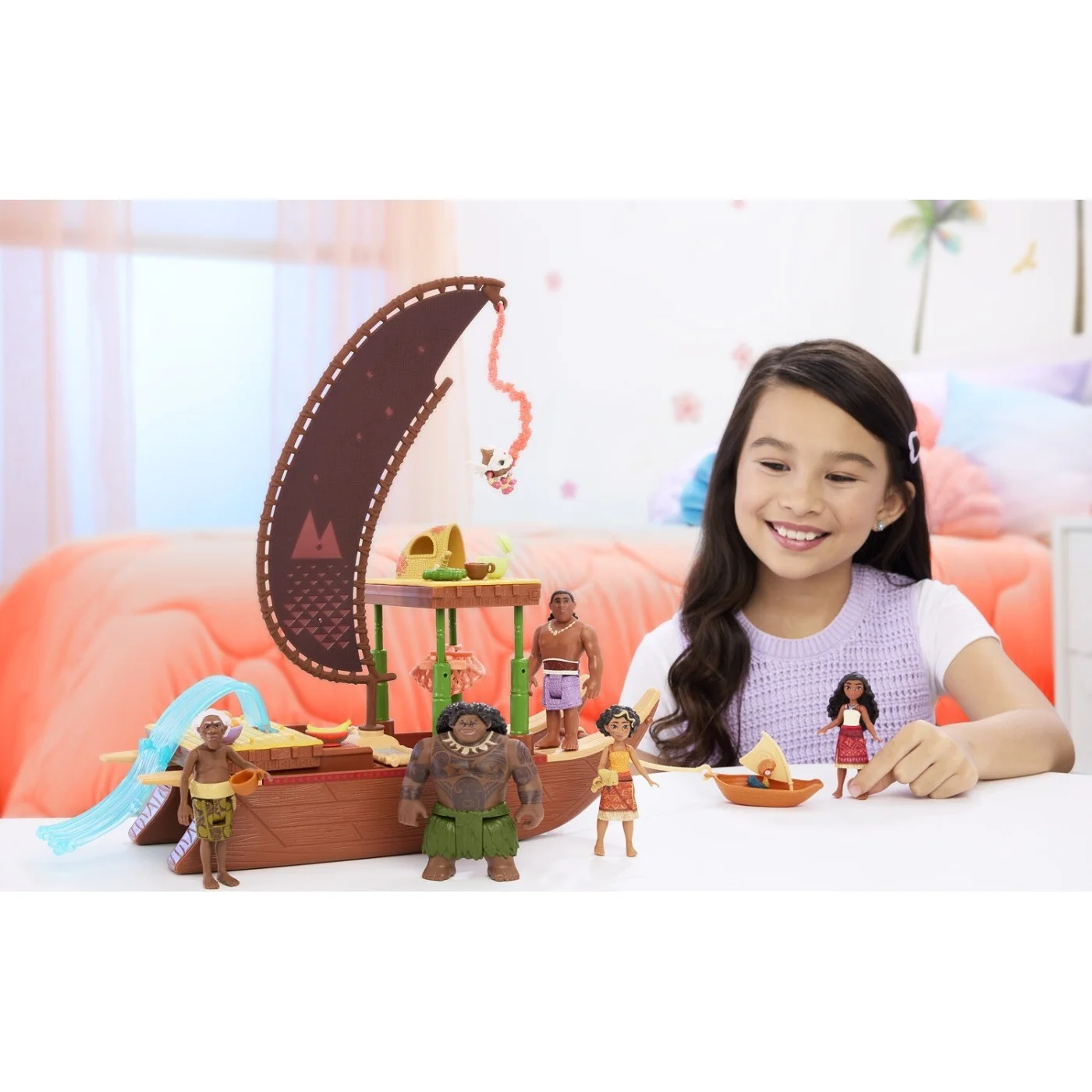 Mattel Disney Princess - Κούκλα Βαϊάνα Mini Με Καράβι JBT78 Mattel Disney Princess - Κούκλα Βαϊάνα Mini Με Καράβι JBT78