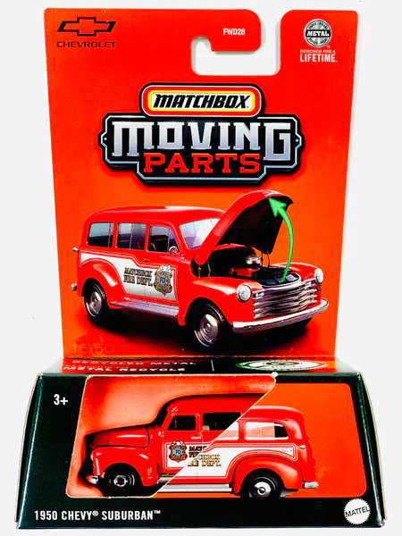 Mattel Matchbox - Moving Parts, 1950 Chevy Suburban JBW89 (FWD28)