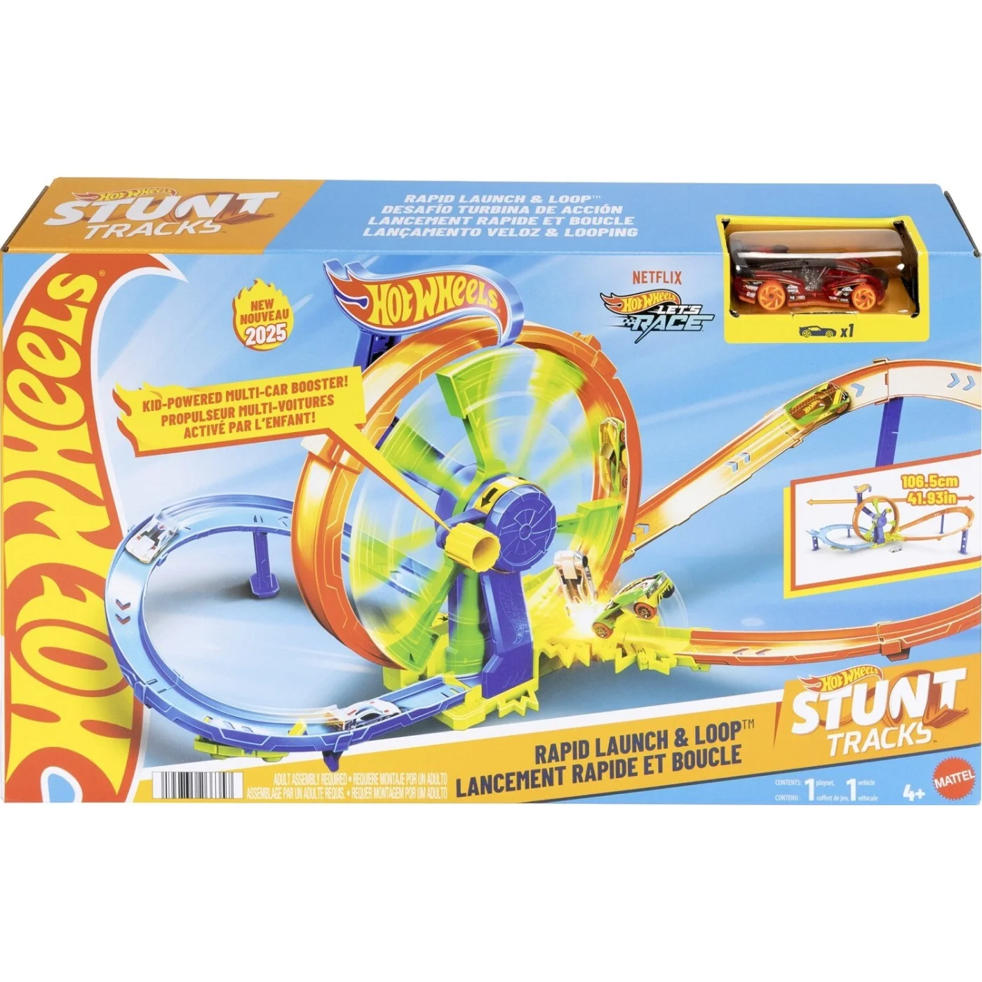 Mattel Hot Wheels - Rapid Launch & Loop JBX65
