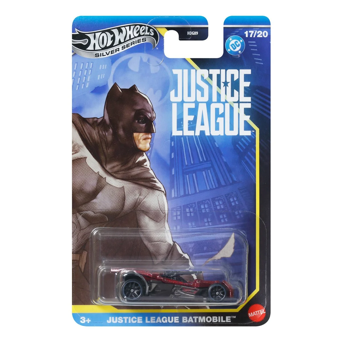 Mattel - Hot Wheels Silver Series, DC, Justice League Batmobile (17/20) JBY08 (HDG89)