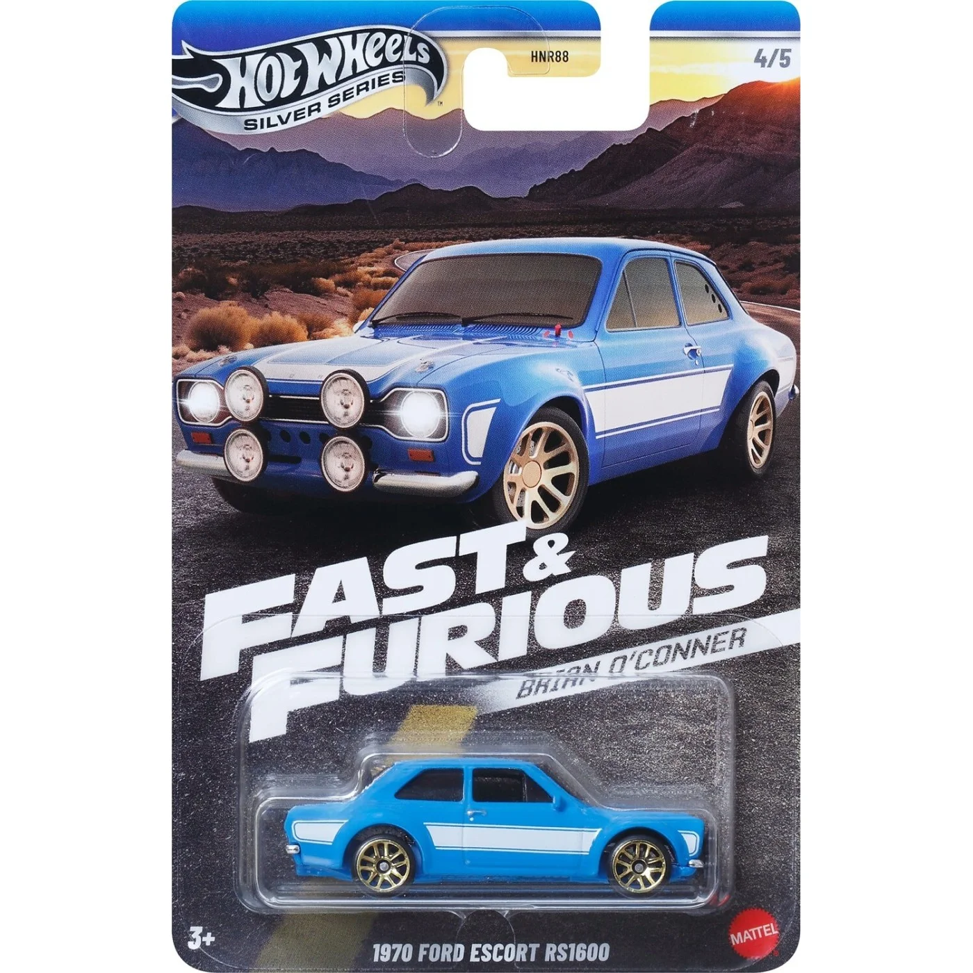 Mattel Hot Wheels - Fast And Furious, 1970 Ford Escort Rs1600 (4/5) JBY32 (HNR88)