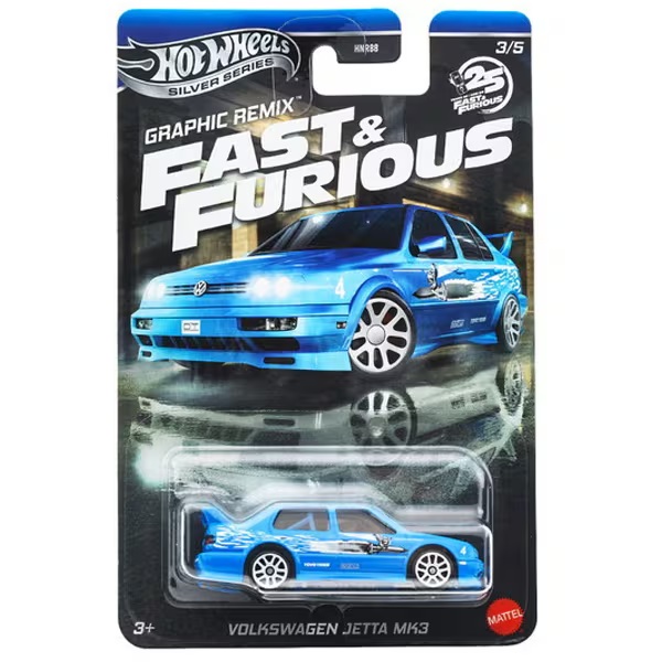 Mattel - Hot Wheels Silver Series, Fast And Furious, Volkswagen Jetta MK3 (3/5) JBY46 (HNR88)