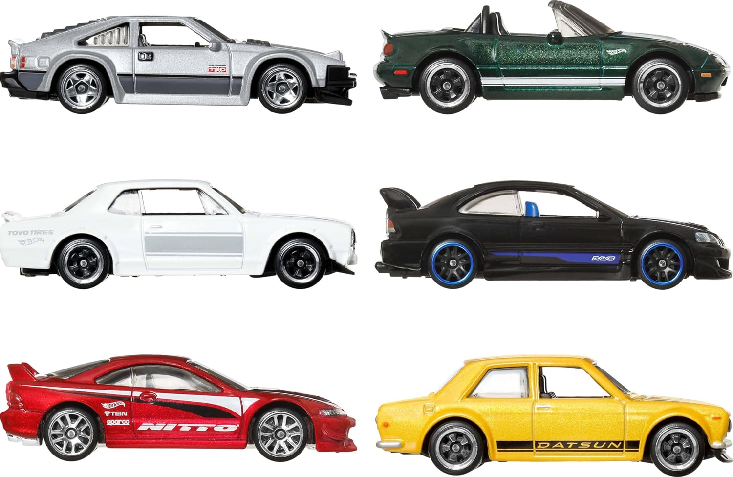 Mattel Hot Wheels – Japanese Vehicles With Raised Decals Set Of 6 JBY77