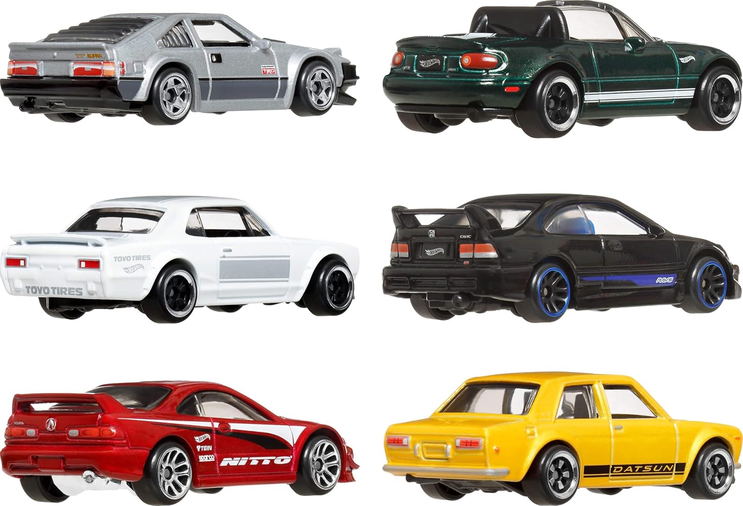 Mattel Hot Wheels – Japanese Vehicles With Raised Decals Set Of 6 JBY77