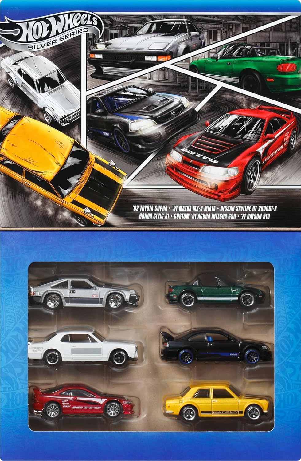 Mattel Hot Wheels – Japanese Vehicles With Raised Decals Set Of 6 JBY77