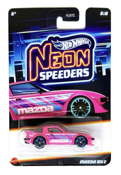 Mattel Hot Wheels - Αυτοκινητάκι Neon Speeders, Mazda RX-7 (2/8) JCB01 (HLH72) Mattel Hot Wheels - Αυτοκινητάκι Neon Speeders, Mazda RX-7 (2/8) JCB01 (HLH72)