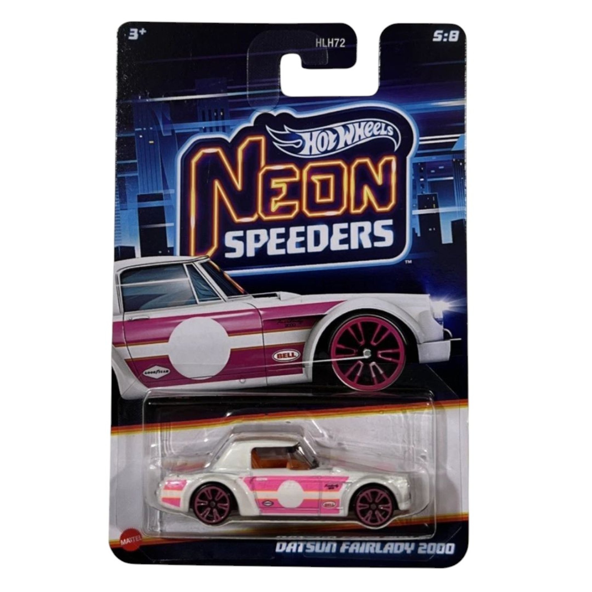 Mattel Hot Wheels - Αυτοκινητάκι Neon Speeders, Datsun Fairlady 2000 (5/8) JCB04 (HLH72)