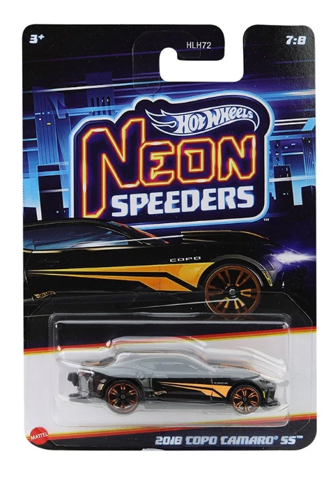 Mattel Hot Wheels - Αυτοκινητάκι Neon Speeders, 2018 Copo Camaro SS (8/8) JCB06 (HLH72) Mattel Hot Wheels - Αυτοκινητάκι Neon Speeders, 2018 Copo Camaro SS (8/8) JCB06 (HLH72)