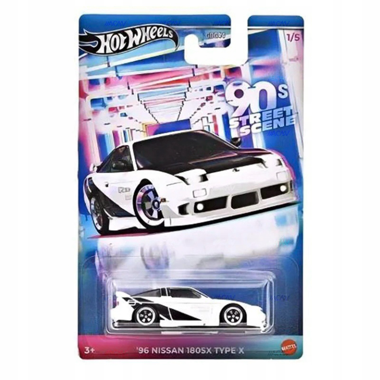 Mattel Hot Wheels - Αυτοκινητάκι 90s Street Scene, ΄96 Nissan 180SX Type X (1/5) JCB57 (JDY83) Mattel Hot Wheels - Αυτοκινητάκι 90s Street Scene, ΄96 Nissan 180SX Type X (1/5) JCB57 (JDY83)