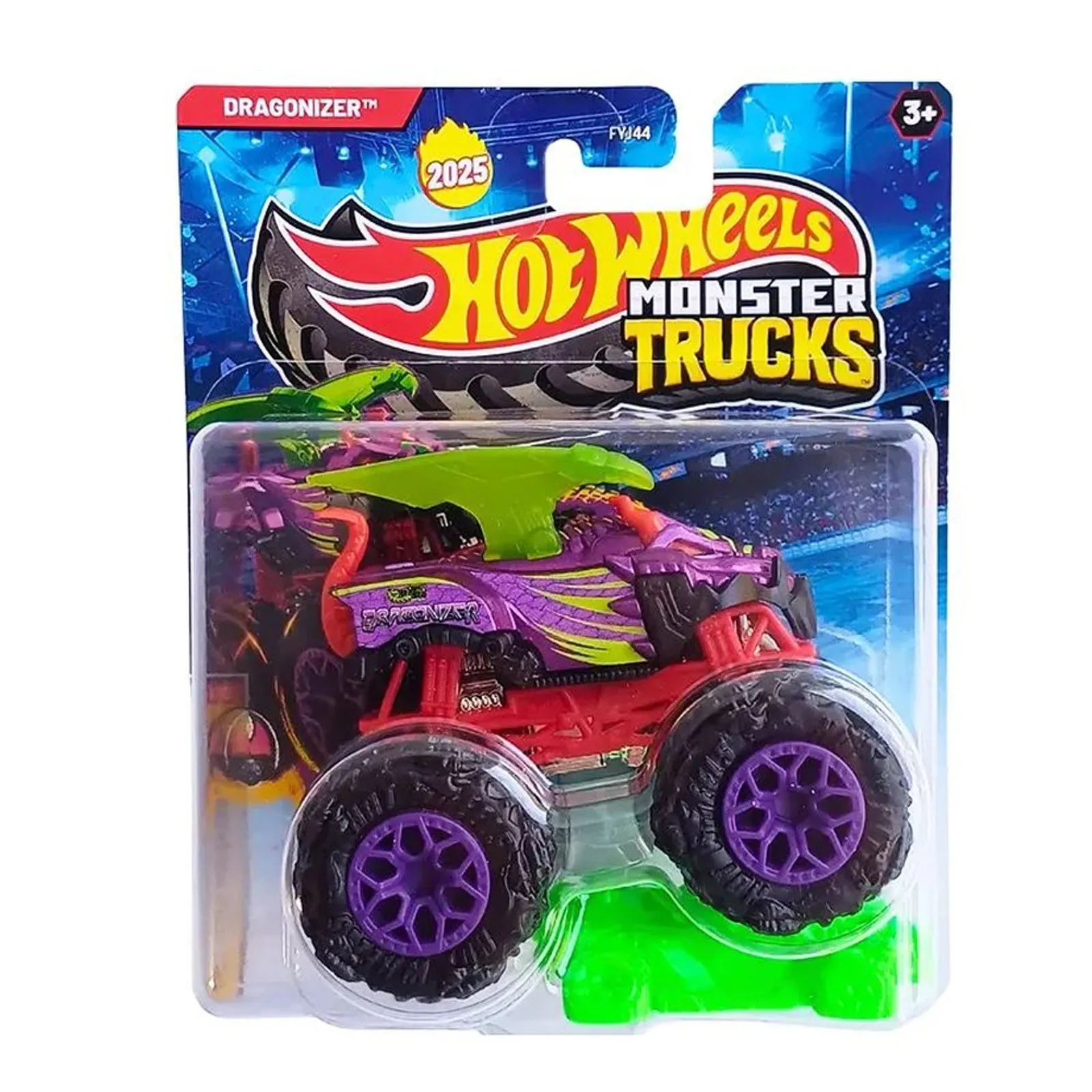 Mattel Hot Wheels - Monster Trucks, Freestyle Wreckers, Dragonizer (8/12) JCD99 (FYJ44)