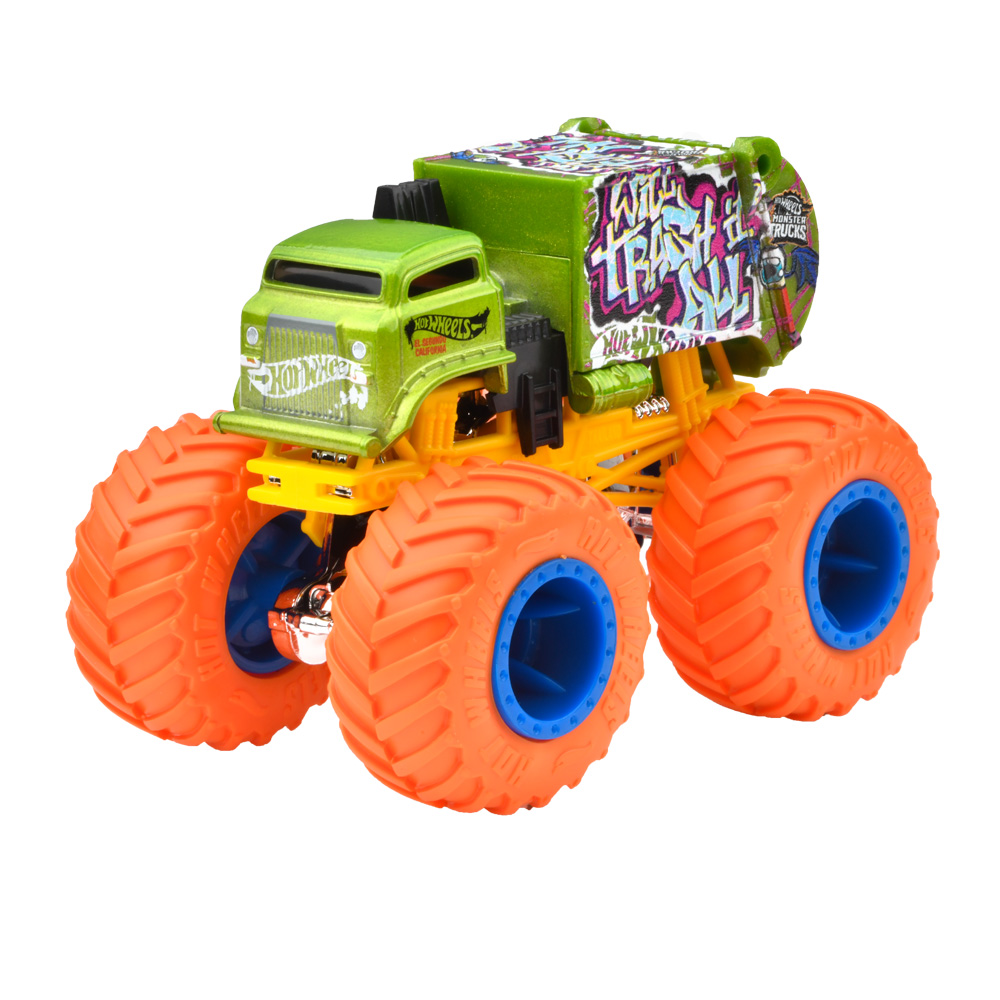 Mattel Hot Wheels - Monster Trucks, Freestyle Wreckers, Will Trash It All (1/12) JCF04 (FYJ44)