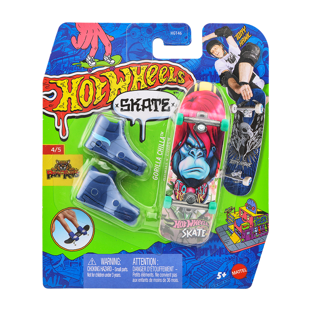 Mattel - Hot Wheels Skate, Paw-Traits, Gorilla Chilla (4/5) JCF34 (HGT46)