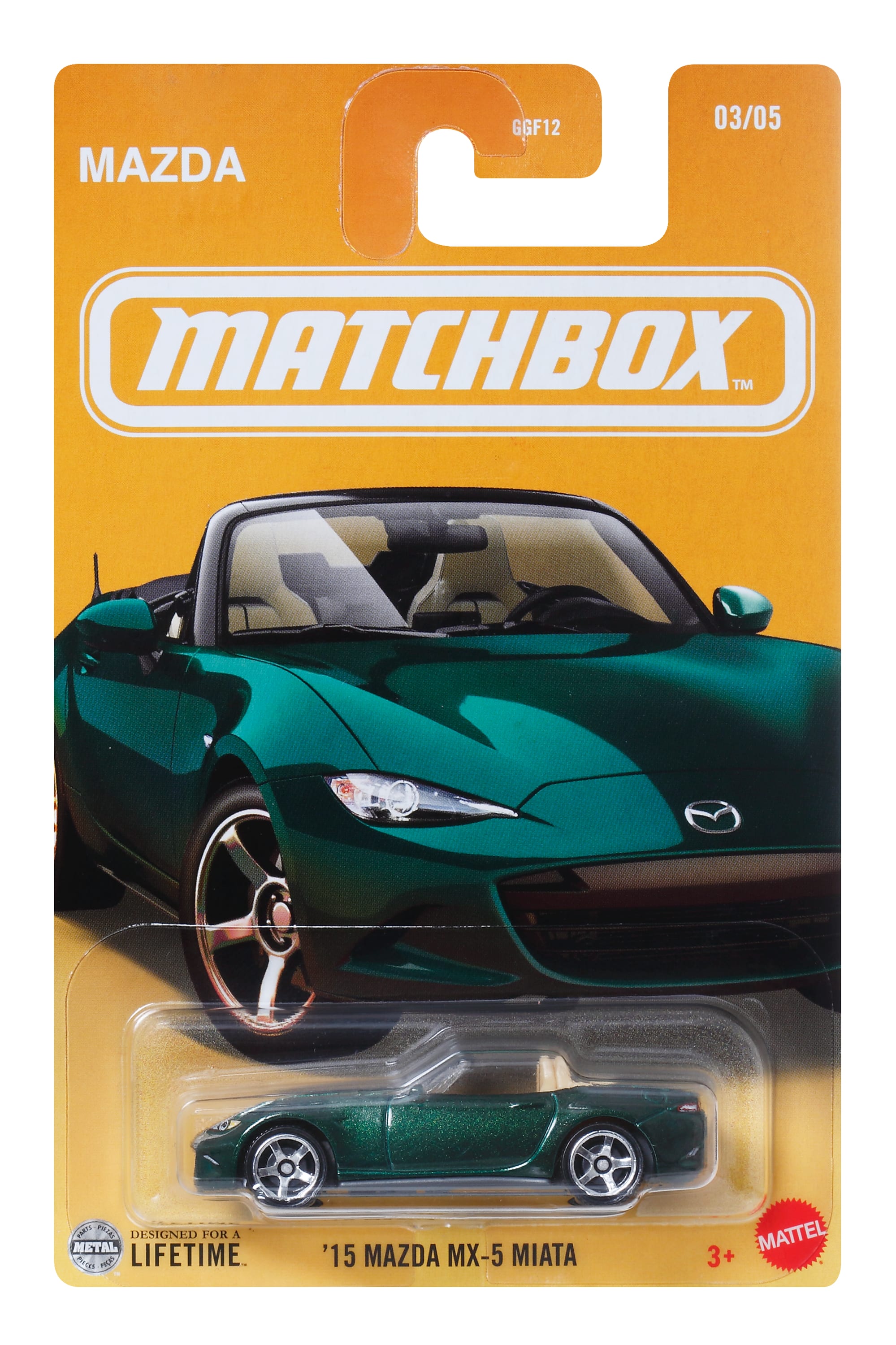 Mattel Matchbox - ΄15 Mazda MX-5 Miata 3/5 JCG54 (GGF12) Mattel Matchbox - ΄15 Mazda MX-5 Miata 3/5 JCG54 (GGF12)