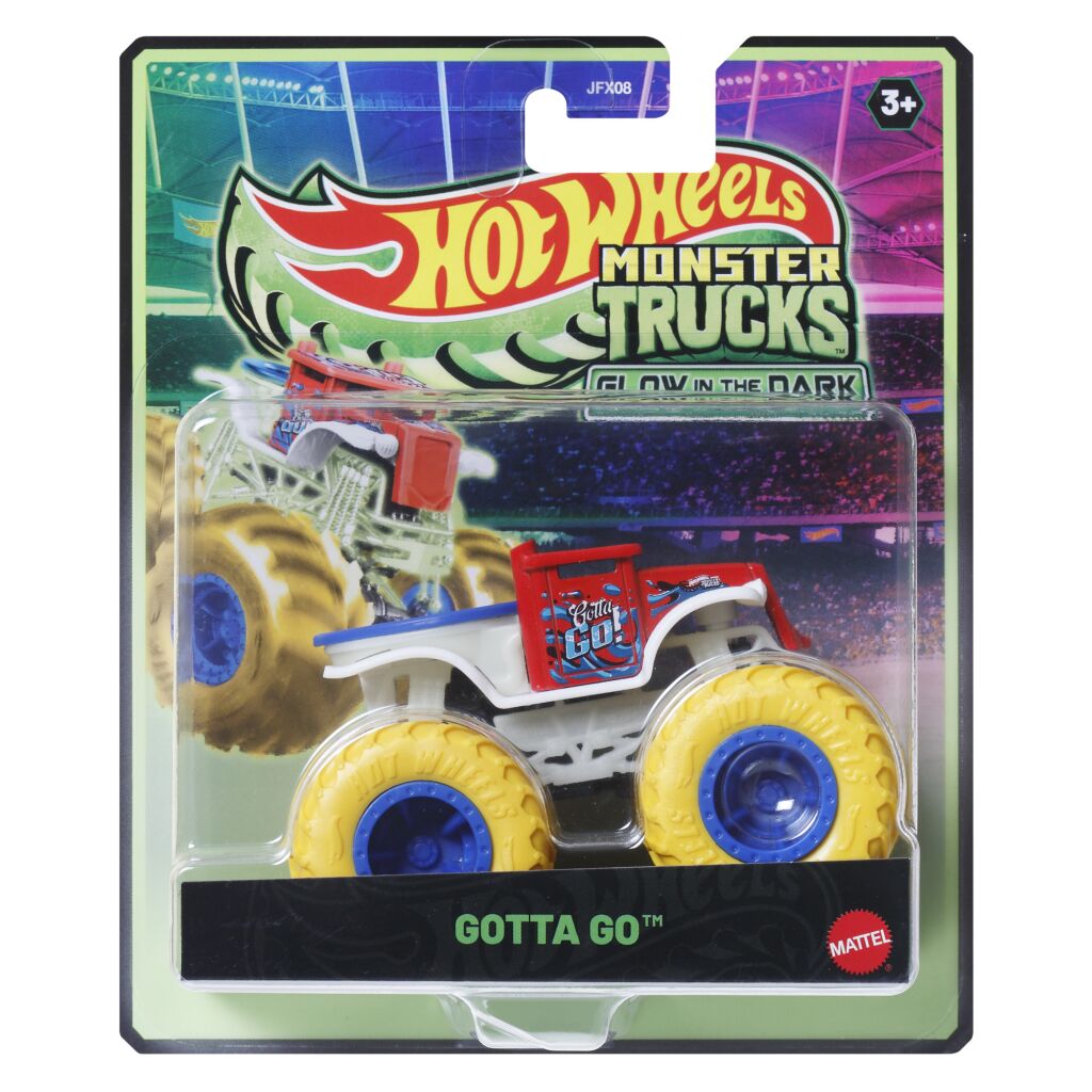 Mattel Hot Wheels - Monster Trucks, Glow In The Dark, Gotta Go JCG69 (JFX08)