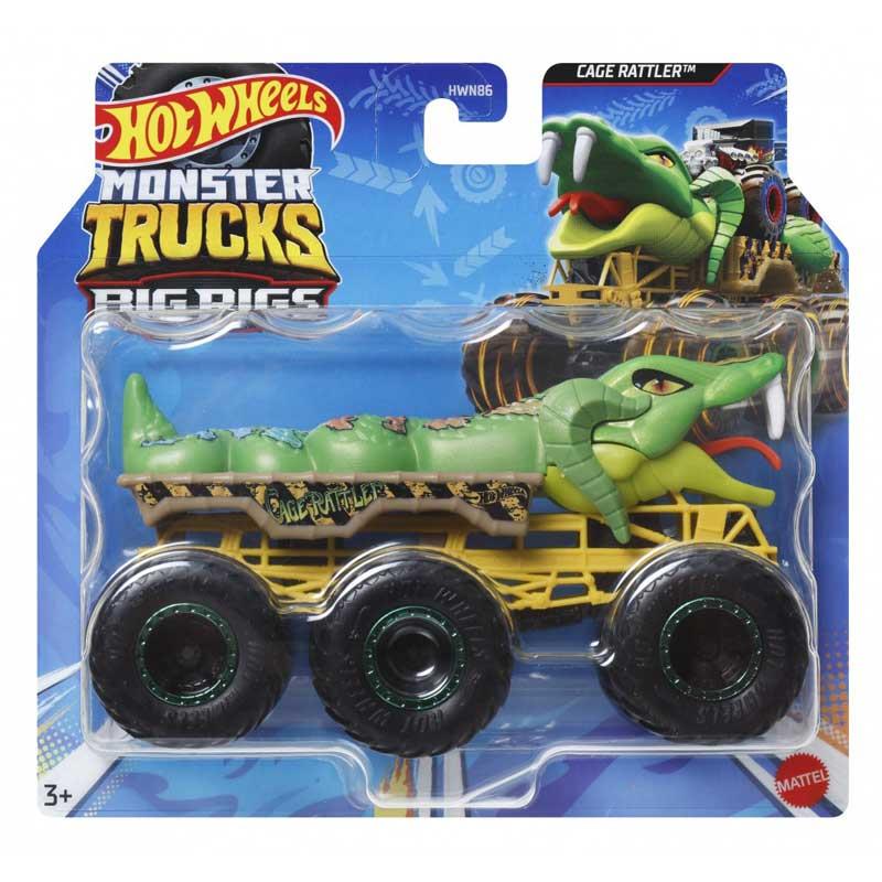 Mattel Hot Wheels - Monster Trucks, Big Rigs, Cage Rattler JCH44 (HWN86) Mattel Hot Wheels - Monster Trucks, Big Rigs, Cage Rattler JCH44 (HWN86)