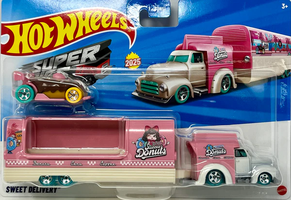 Mattel Hot Wheels - Σούπερ Νταλίκα, Sweet Delivery JCM46 (BDW51)