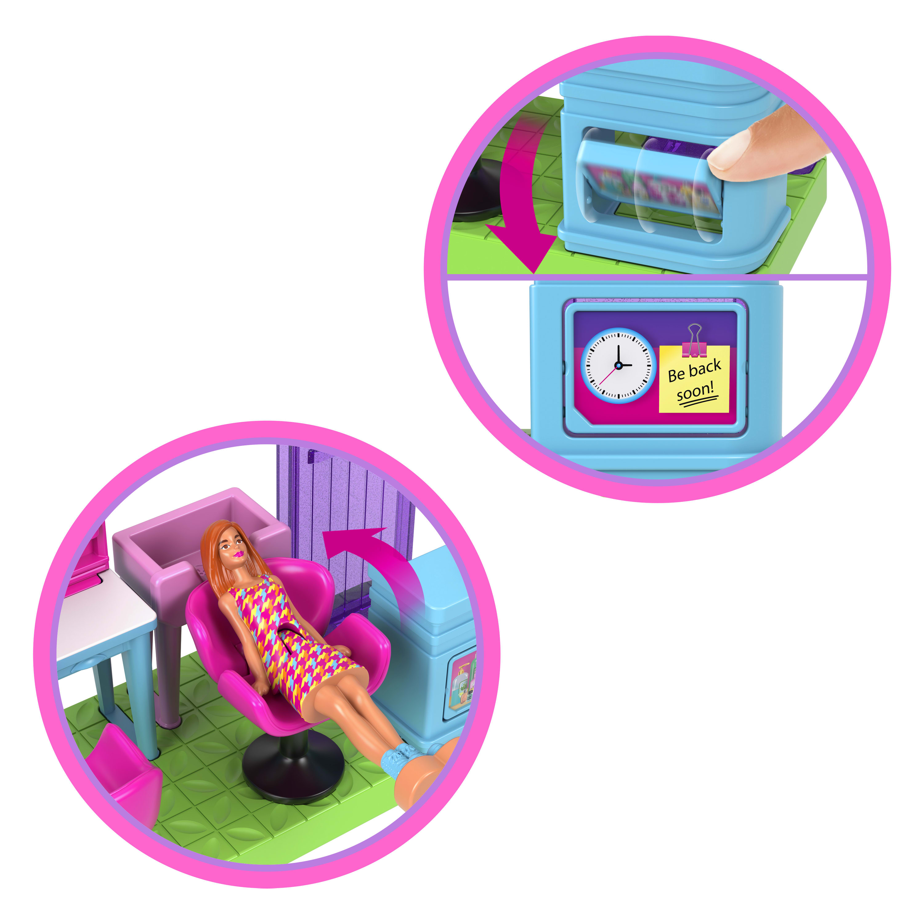 Mattel Barbie - Mini Barbie Land Collectible Hair Salon Playset JCR32 (JCR29)