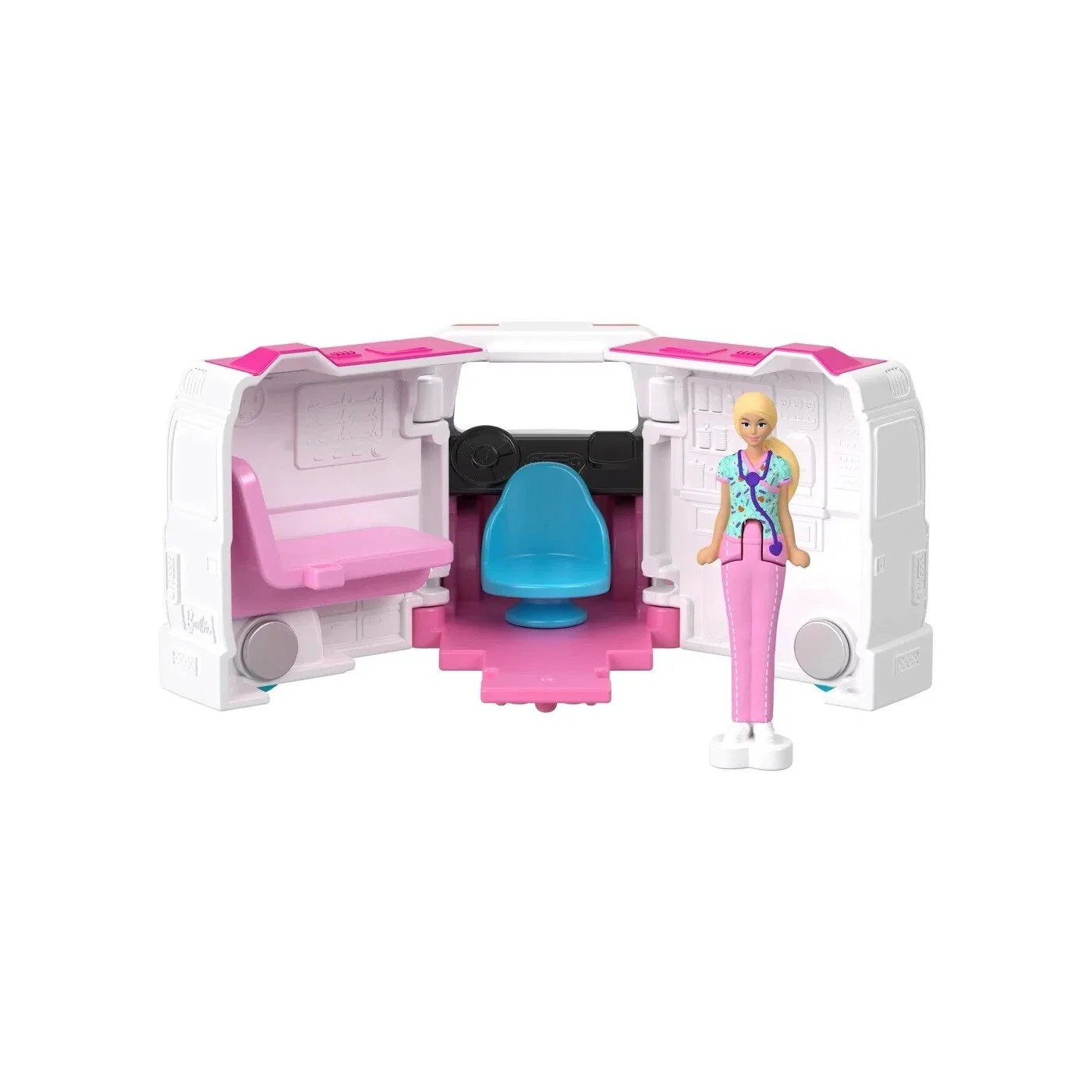 Mattel Barbie - Mini BarbieLand - Κούκλα Και Όχημα - Mini Land Care Clin JCR34 (HYF38)