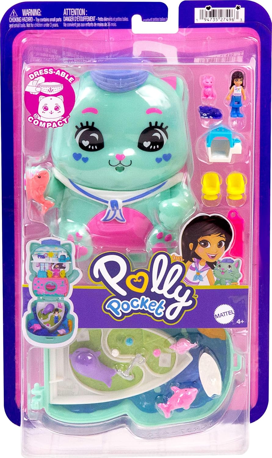 Mattel Polly Pocket - Sail Kitty Compact JCR37 (JFG56)