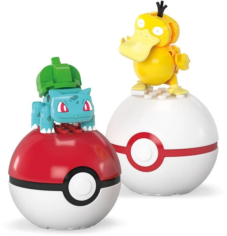 Mattel - Mega Pokemon , Σετ των δύο Bulbasaur & Meowth JCR82 (HXP11)