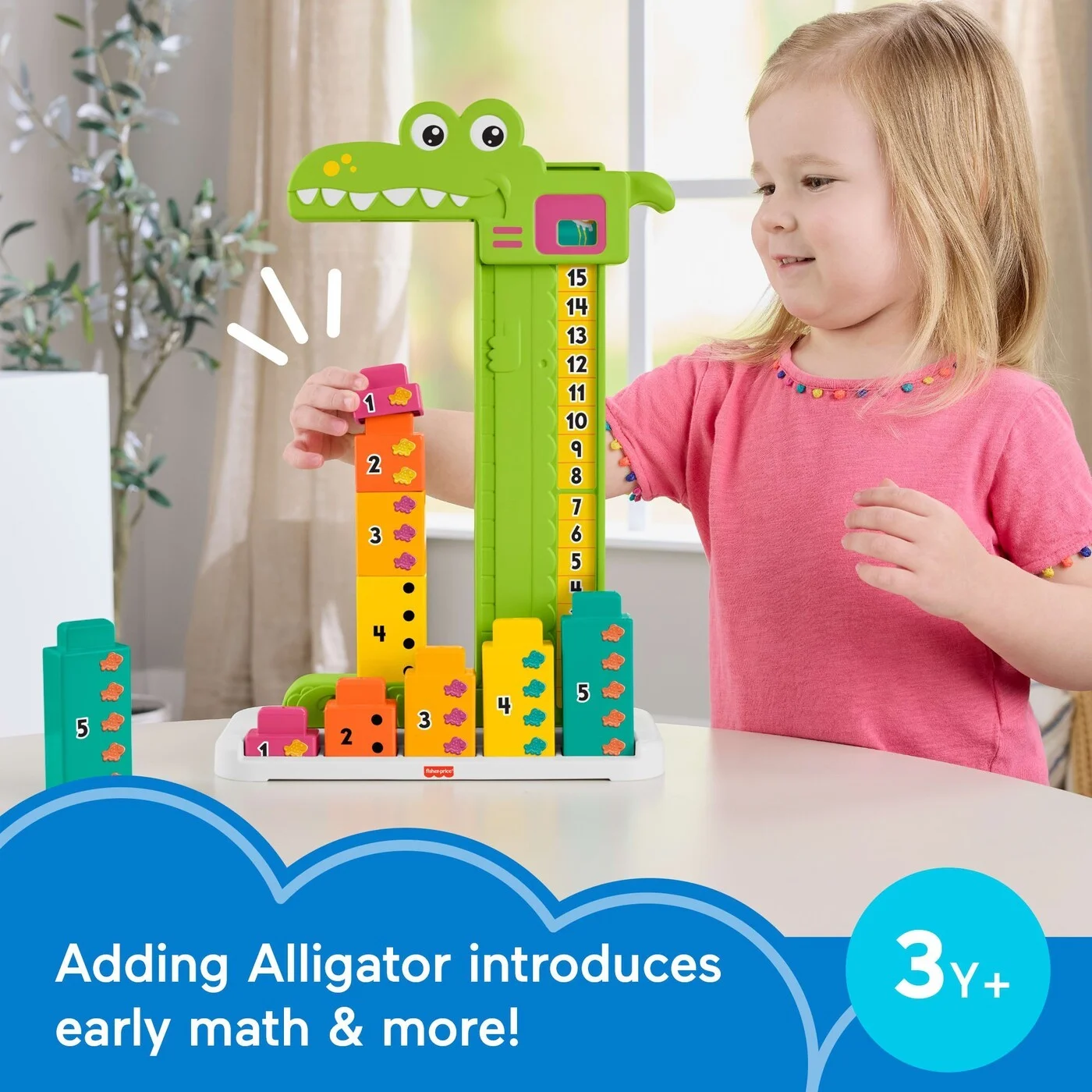 Fisher Price - Preschool Αλιγάτορας - Μαθαίνω Να Μετρώ Εκπαιδευτικό Παιχνίδι JCT13