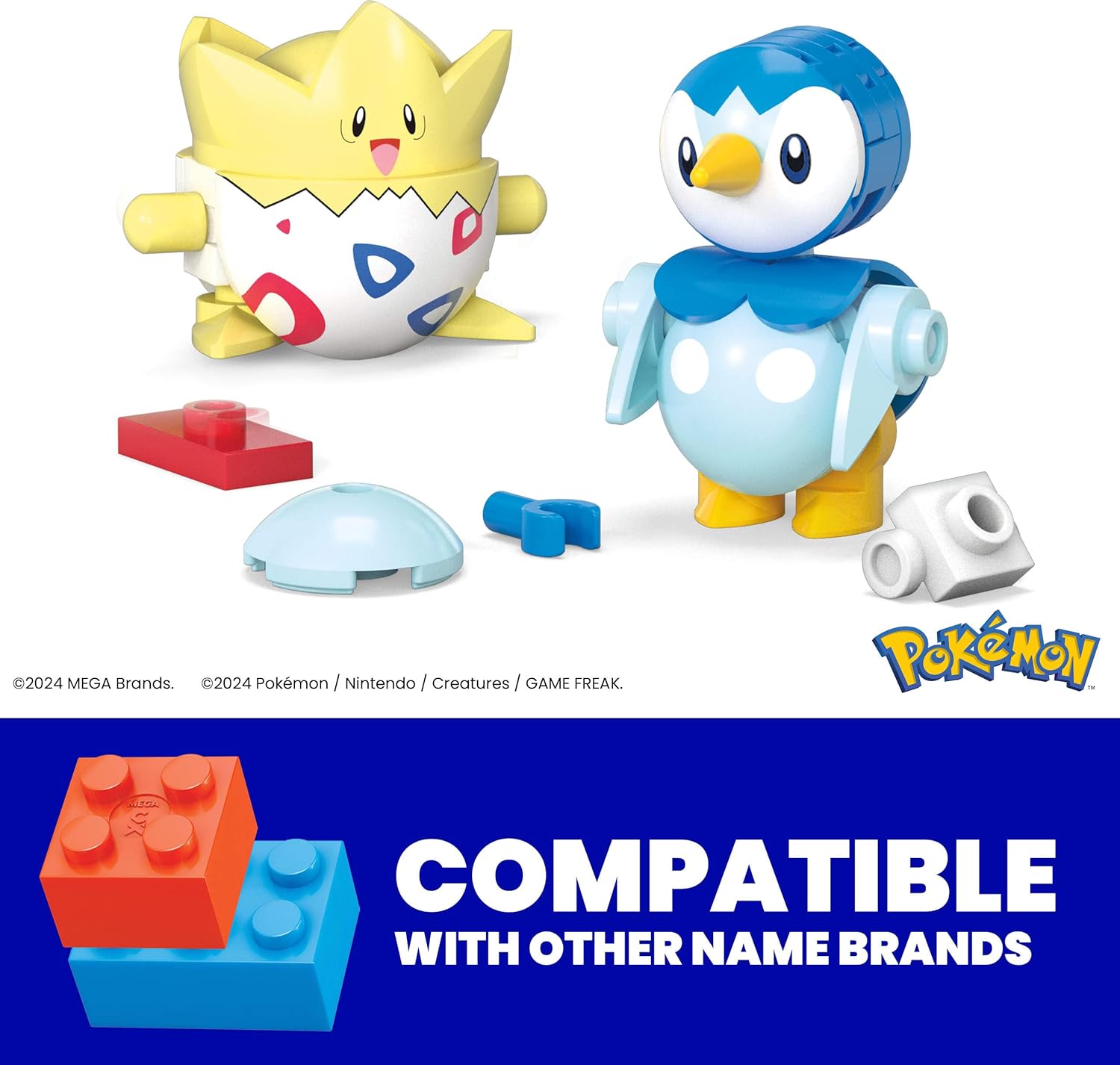 Mattel - Mega Pokemon , Σετ των δύο Togepi And Piplup JCT44 (HXP11)