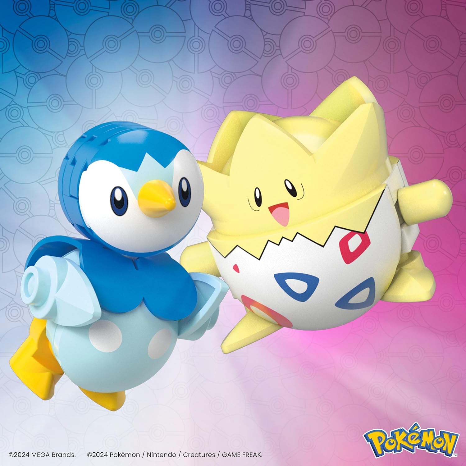 Mattel - Mega Pokemon , Σετ των δύο Togepi And Piplup JCT44 (HXP11)