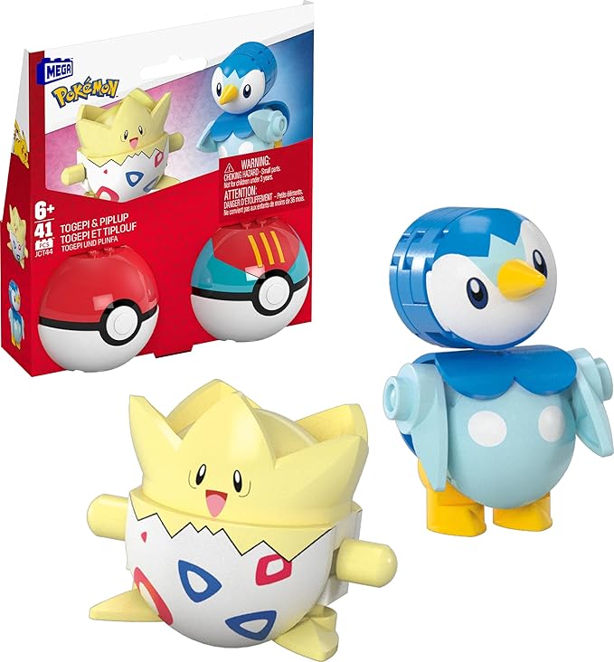 Mattel - Mega Pokemon , Σετ των δύο Togepi And Piplup JCT44 (HXP11)