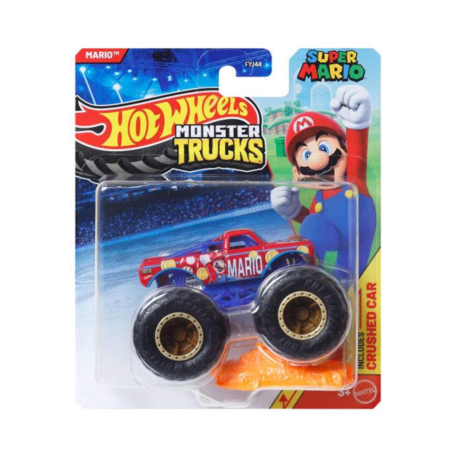 Mattel Hot Wheels - Monster Trucks, Super Mario, Mario JDP83 (FYJ44)
