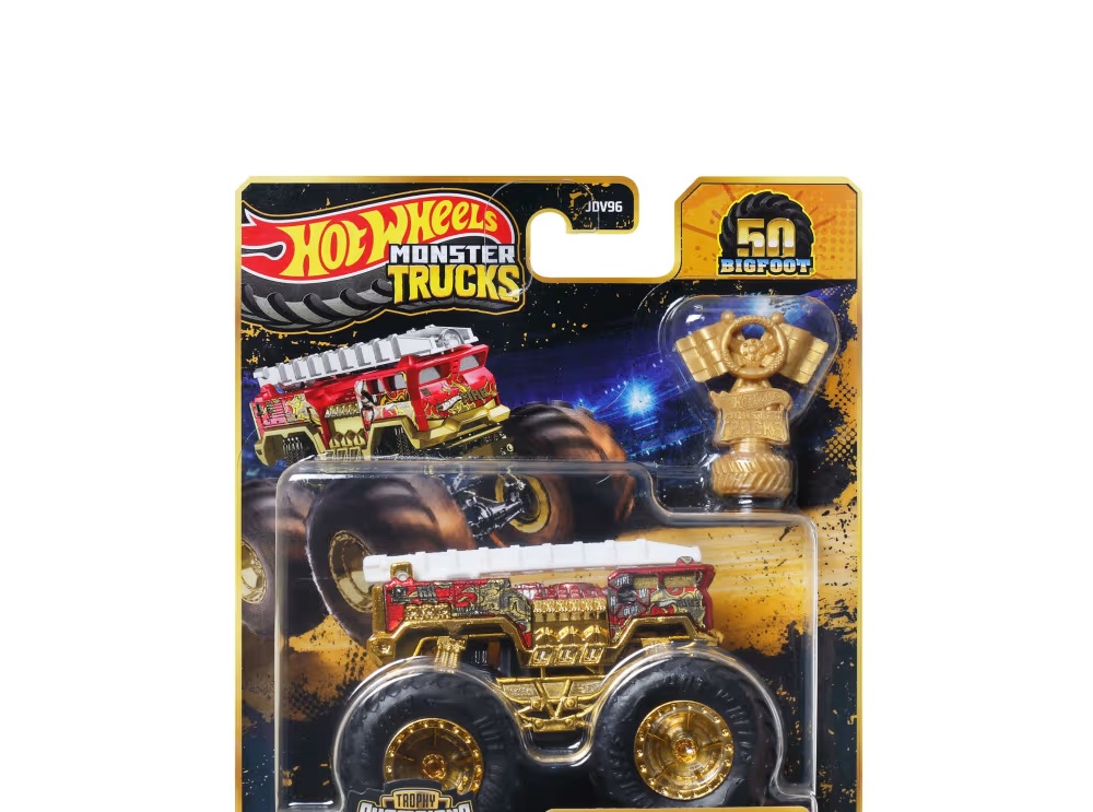 Mattel Hot Wheels - Monster Trucks, Trophy Champions, 5 Alarm JDW00 (JDV96)